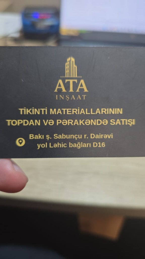 ATA İnşaat məhsul rəfləri